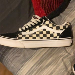checkerboard vans